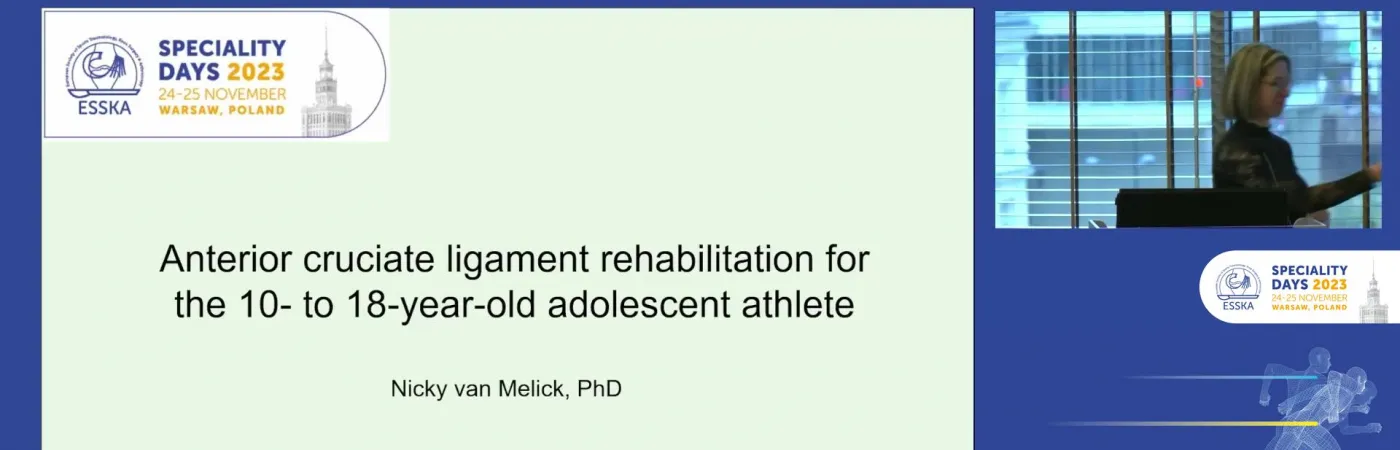 Anterior cruciate ligament rehabilitation for the 10 to 18 year old adolescent athlete