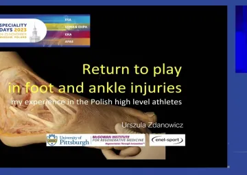 Return to play in foot and ankle injuries, my experience in the Polish high level athletes